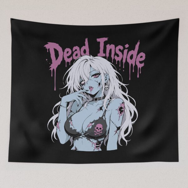 Item preview, Dead Inside Anime Zombie  designed and sold by GhoulishGraphX.