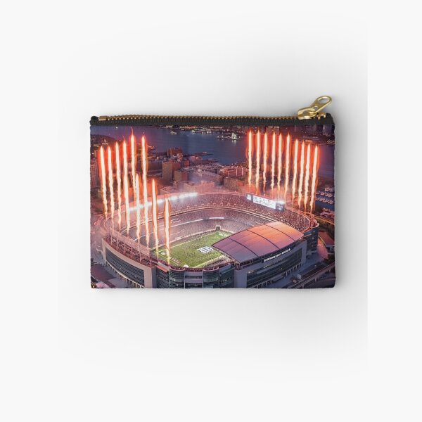 Item preview, New York Football Stadium at Night | Dramatic City Skyline Fireworks Sports Wall Art designed and sold by Iceberg Comic Book Lounge.