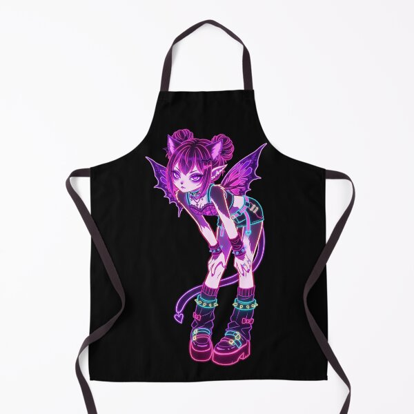 Artikelvorschau, Neon Cyber Goth Fairy Cat Girl: Electric Pink and Cyan Aesthetic entworfen und verkauft von CuteKats.