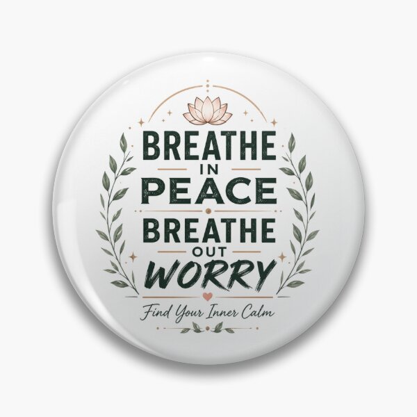 Item preview, Breathe In Peace Breathe Out Worry – Meditation designed and sold by Chirayu1111.