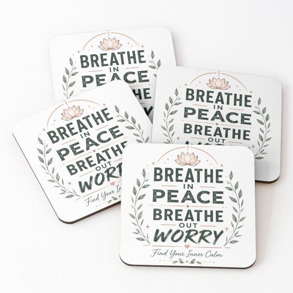 Item preview, Breathe In Peace Breathe Out Worry – Meditation designed and sold by Chirayu1111.