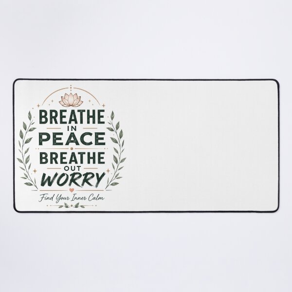Item preview, Breathe In Peace Breathe Out Worry – Meditation designed and sold by Chirayu1111.