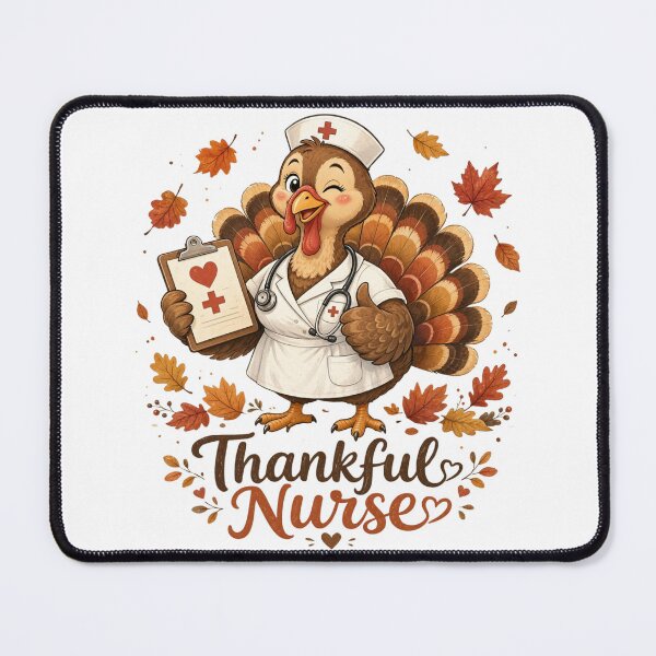 Item preview, Thankful Nurse Turkey Fall Thanksgiving Nursing Life designed and sold by CF_VintageDesign.