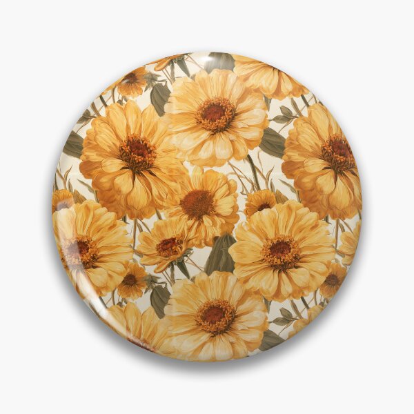 Item preview, Stunning Zinnia Print  - Birthday Flower Pattern - Best Friend Gifts designed and sold by RoyalStarsPatts.