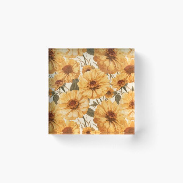 Item preview, Stunning Zinnia Print  - Birthday Flower Pattern - Best Friend Gifts designed and sold by RoyalStarsPatts.