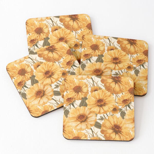 Item preview, Stunning Zinnia Print  - Birthday Flower Pattern - Best Friend Gifts designed and sold by RoyalStarsPatts.