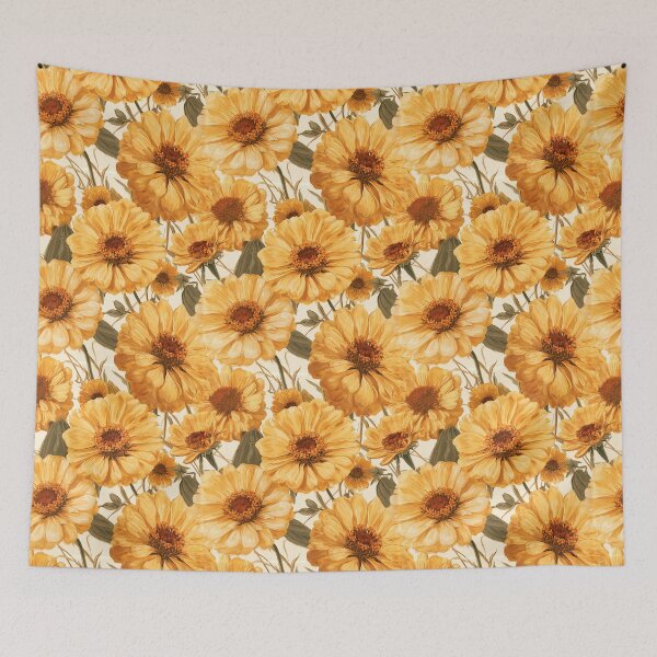 Item preview, Stunning Zinnia Print  - Birthday Flower Pattern - Best Friend Gifts designed and sold by RoyalStarsPatts.
