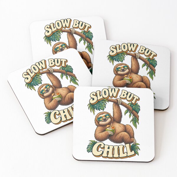 Item preview, Slow but Chill Tropical Sloth designed and sold by Kimberly Palmer.