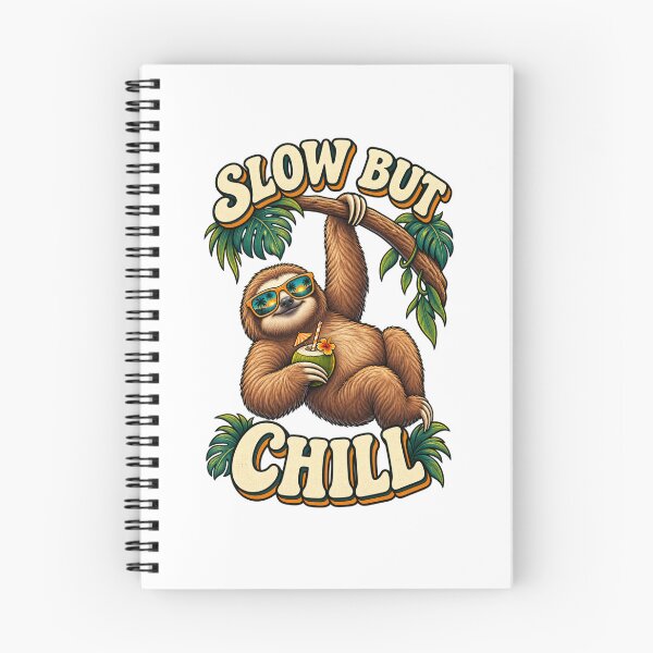 Item preview, Slow but Chill Tropical Sloth designed and sold by Kimberly Palmer.
