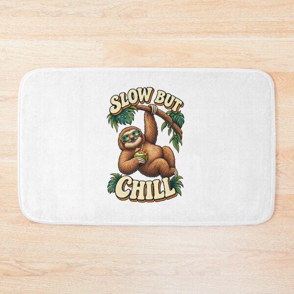 Item preview, Slow but Chill Tropical Sloth designed and sold by Kimberly Palmer.