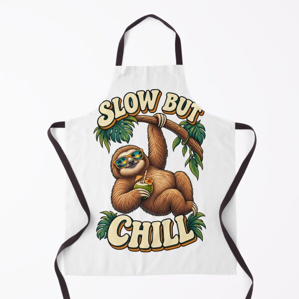Item preview, Slow but Chill Tropical Sloth designed and sold by Kimberly Palmer.