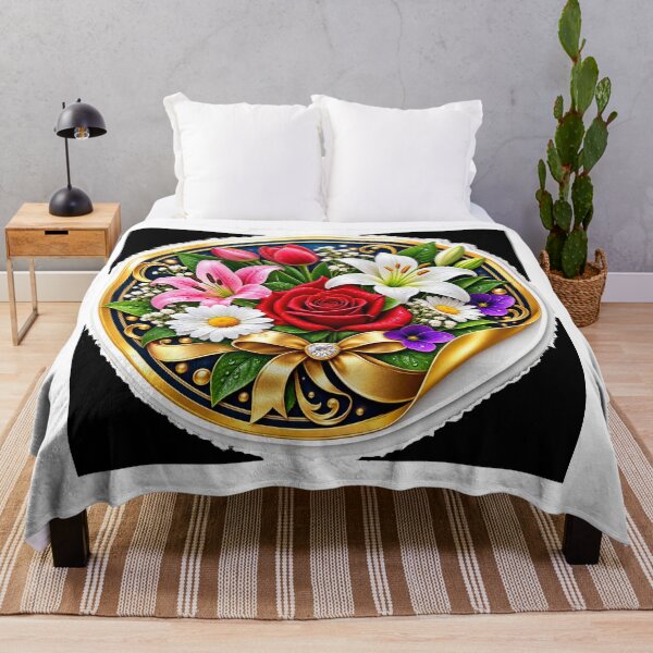 Item preview, **Elegant 3D Floral Sticker Logo** designed and sold by USNONLINE.