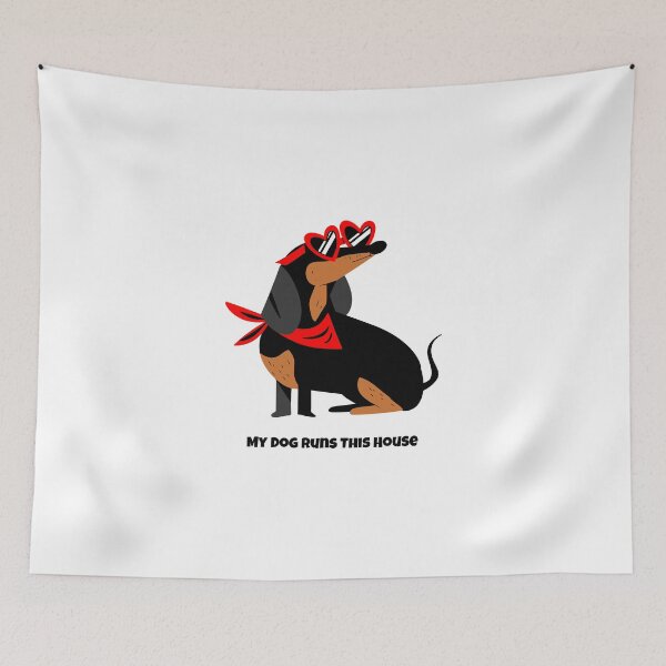 Item preview, My Dog Runs This House – Funny Dog Lover Design designed and sold by enrique1960.