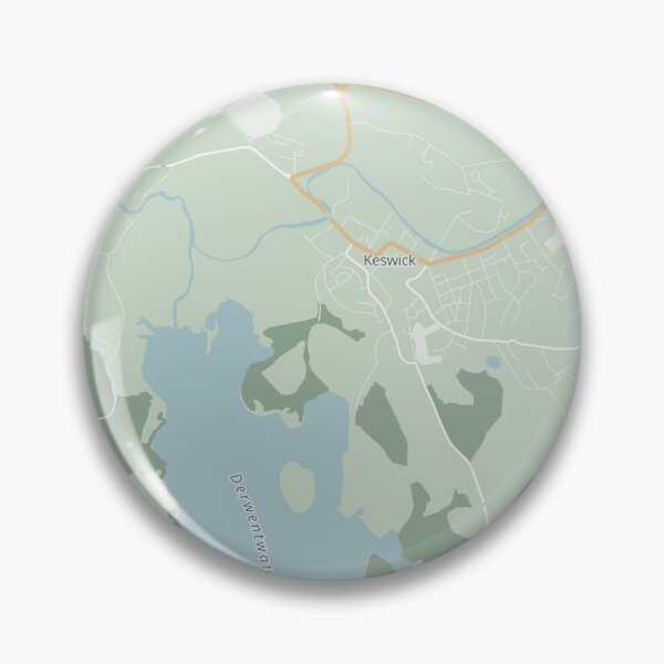 Item preview, Keswick Map Poster - Nordic Full Bleed designed and sold by Patterned by Pixels.