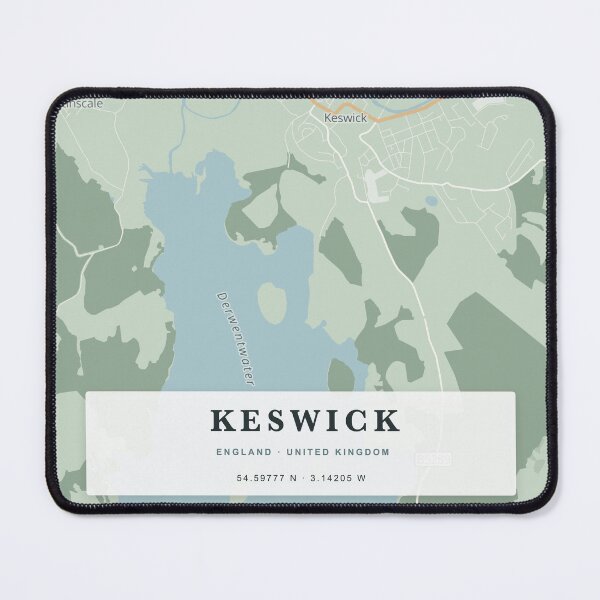 Item preview, Keswick Map Poster - Nordic Full Bleed designed and sold by Patterned by Pixels.