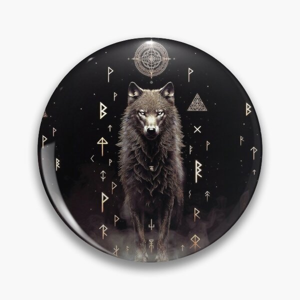 Item preview, Rune Wolf | Gothic Fantasy Forest Art designed and sold by Briarmoire.