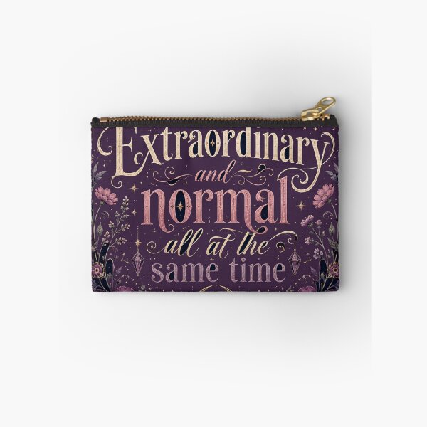 Item preview, Extraordinary and Normal – Ethereal Witchy Floral Quote for Cosmic Souls designed and sold by From Cyryl with Love.