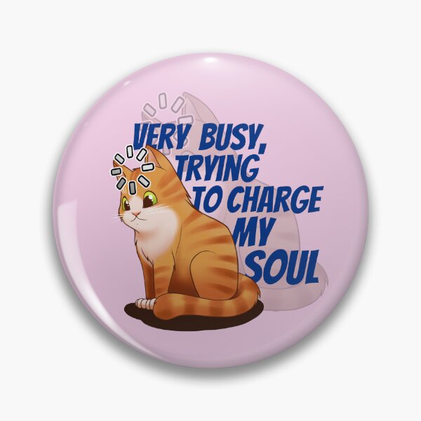 Item preview, Cat Very busy trying to charge my soul designed and sold by PoddighiArt.