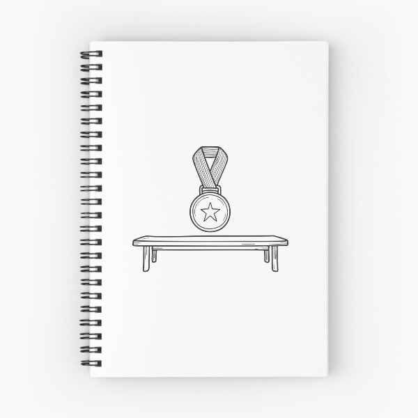 Item preview, A varsity medal resting on a locker shelf in doodle sketch form designed and sold by rasagamastore.