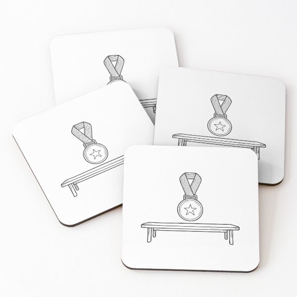 Item preview, A varsity medal resting on a locker shelf in doodle sketch form designed and sold by rasagamastore.