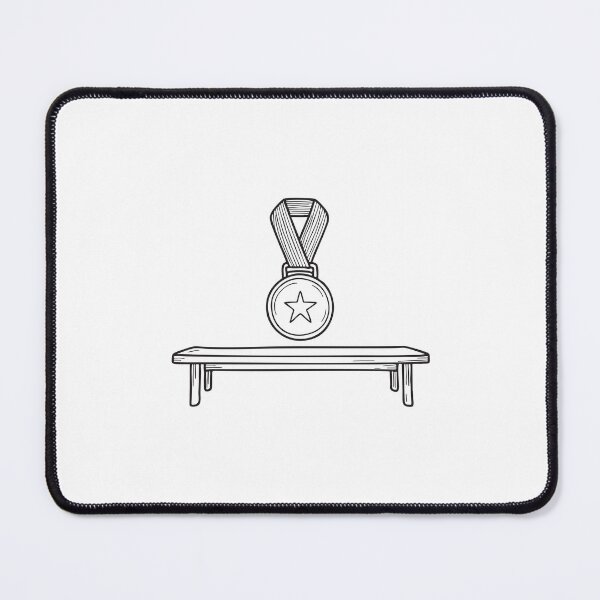 Item preview, A varsity medal resting on a locker shelf in doodle sketch form designed and sold by rasagamastore.