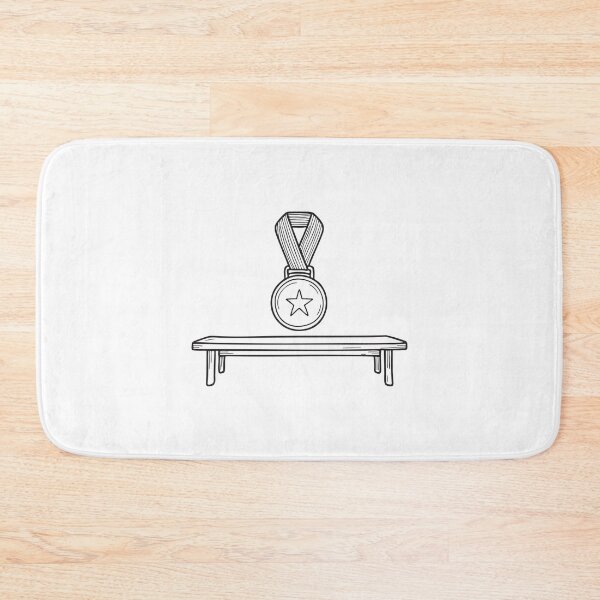 Item preview, A varsity medal resting on a locker shelf in doodle sketch form designed and sold by rasagamastore.