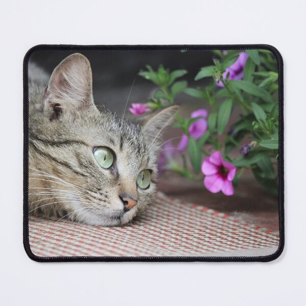 Item preview, Green Eyes Among the Flowers designed and sold by DansCreations42.
