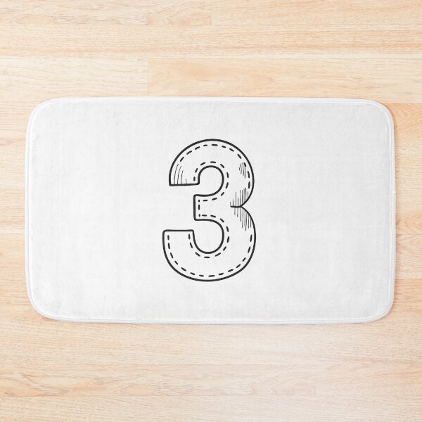 Item preview, A varsity number patch cut from cloth in doodle style designed and sold by rasagamastore.