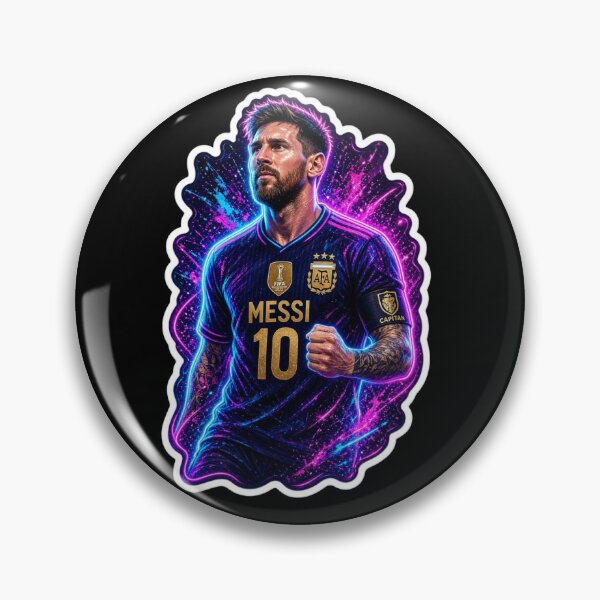 Item preview, Neon Football Captain Number 10 Cosmic Portrait designed and sold by ExploreAura Studio.