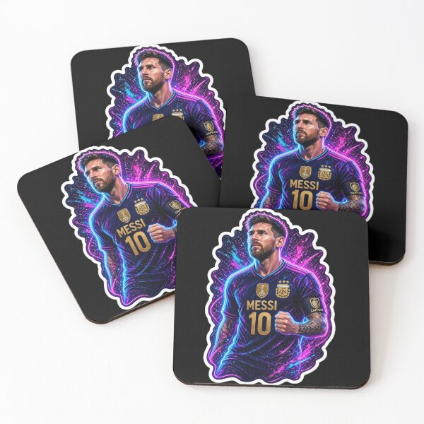 Item preview, Neon Football Captain Number 10 Cosmic Portrait designed and sold by ExploreAura Studio.