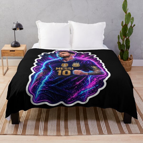 Item preview, Neon Football Captain Number 10 Cosmic Portrait designed and sold by ExploreAura Studio.