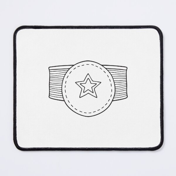 Item preview, A varsity patch sewn onto fabric in doodle sketch style designed and sold by rasagamastore.