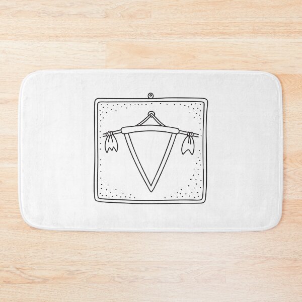 Item preview, A varsity pennant pinned onto a cork board in hand drawn style designed and sold by rasagamastore.