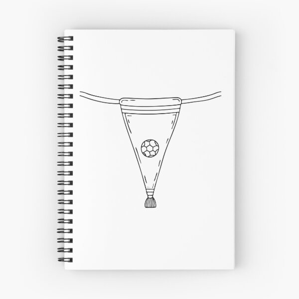 Item preview, A varsity pennant with bold lettering in doodle illustration designed and sold by rasagamastore.