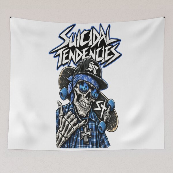 Item preview, Suicidal Tendencies Skate Skull – Punk Rock Skateboard Design designed and sold by ActionForge.