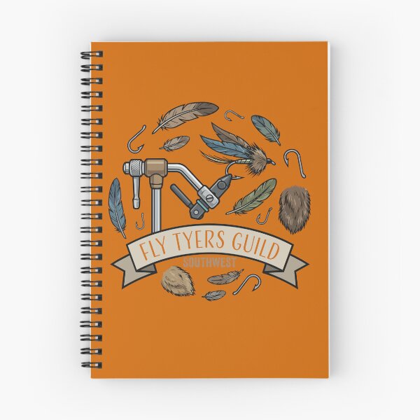 Item preview, "Fly Tyers Guild (southwest)" vector fly fishing illustration. designed and sold by Art-Horizon.