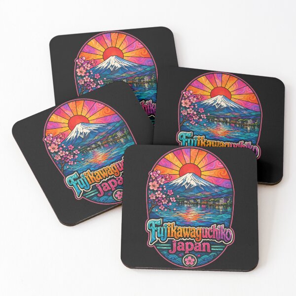 Item preview, Fujikawaguchiko Japan Mt Fuji Stained Glass Travel designed and sold by TomFrontierArt.