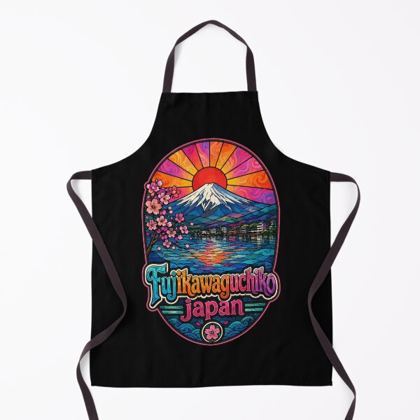 Item preview, Fujikawaguchiko Japan Mt Fuji Stained Glass Travel designed and sold by TomFrontierArt.