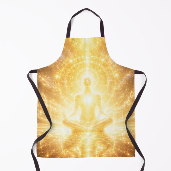 Item preview, Golden Light Consciousness – Divine Cosmic Meditation Art designed and sold by CosmixT.
