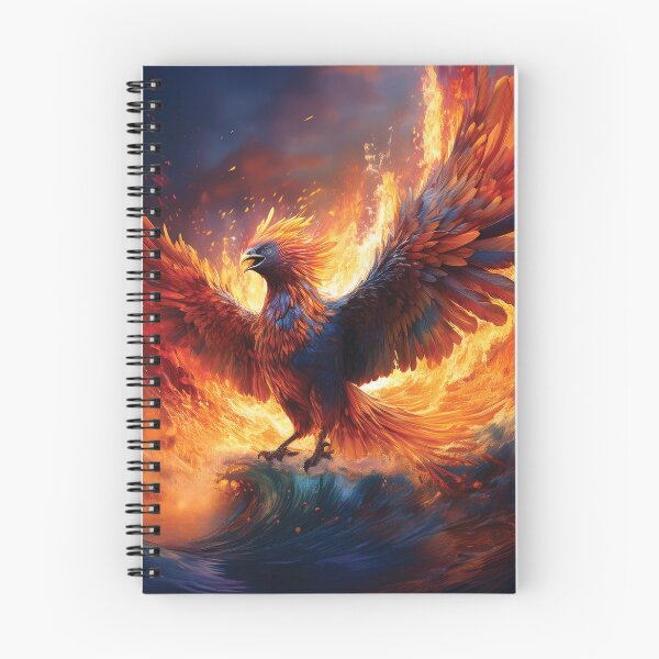 Item preview, Epic Phoenix Rising from Fire Ocean designed and sold by MDKey DESIGN.