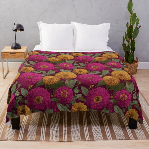 Item preview, Trendy Zinnia Flower - Flower Bouquet Pattern - Birthday Gift For Wife designed and sold by RoyalStarsPatts.