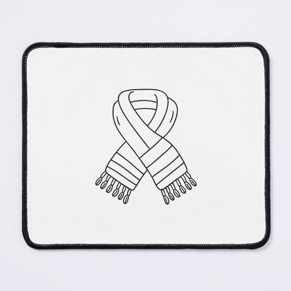 Item preview, A varsity scarf folded in a tidy way in doodle illustration designed and sold by rasagamastore.