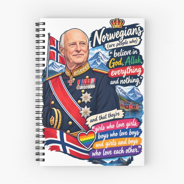 Item preview, King Harald V Norway Diversity Speech designed and sold by Funny meme.