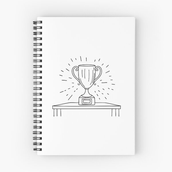 Item preview, A varsity award trophy on a hallway table in doodle drawing designed and sold by rasagamastore.