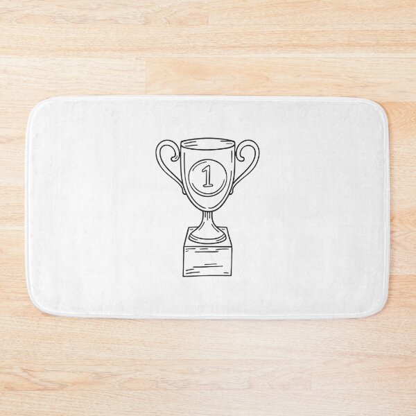Item preview, A varsity trophy with an engraved plaque in hand drawn style designed and sold by rasagamastore.