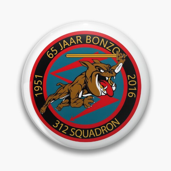 Item preview, 312 Squadron RNLAF 65 Jaar Bonzo Anniversary Patch designed and sold by CharlieDesings.