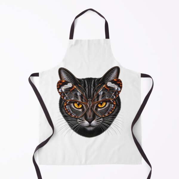 Item preview, Glasswing Butterfly Cat With Golden Eyes designed and sold by Kimberly Palmer.