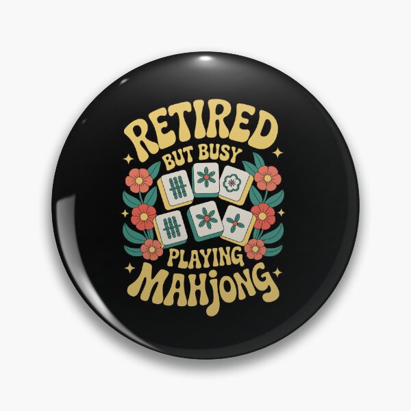 Item preview, RETIRED BUT BUSY PLAYING MAHJONG designed and sold by jkrphoto.