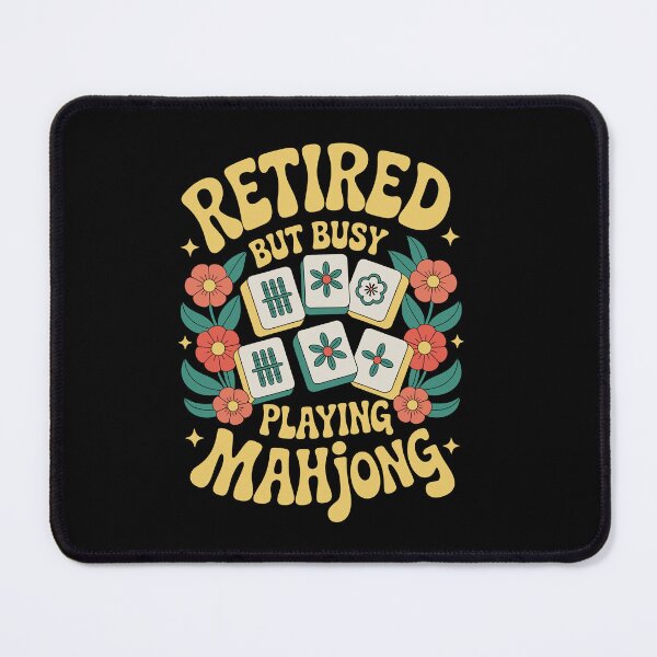 Item preview, RETIRED BUT BUSY PLAYING MAHJONG designed and sold by jkrphoto.
