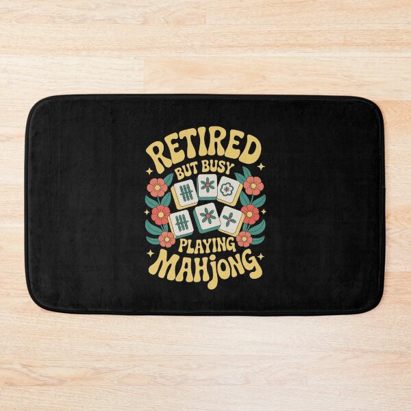 Item preview, RETIRED BUT BUSY PLAYING MAHJONG designed and sold by jkrphoto.